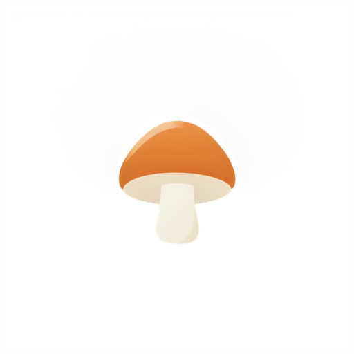 mushroom concise cute colorful - icon | sticker