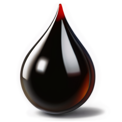 Crude oil drop - icon | sticker