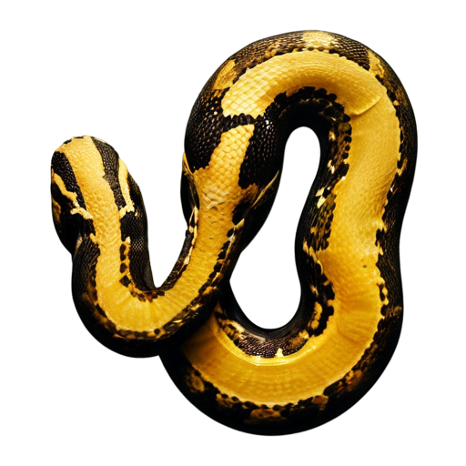 python on a black background - icon | sticker