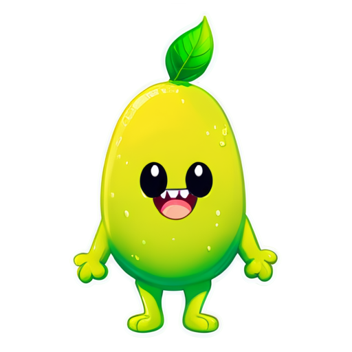 lemon juice monster - icon | sticker