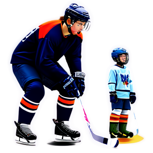 Hockey tournament for children - icon | sticker