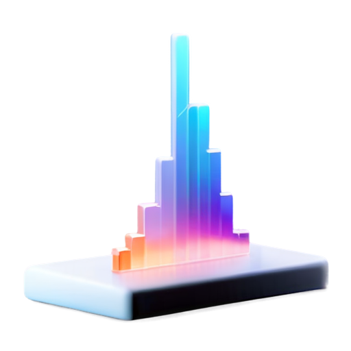 Statistical graph - icon | sticker