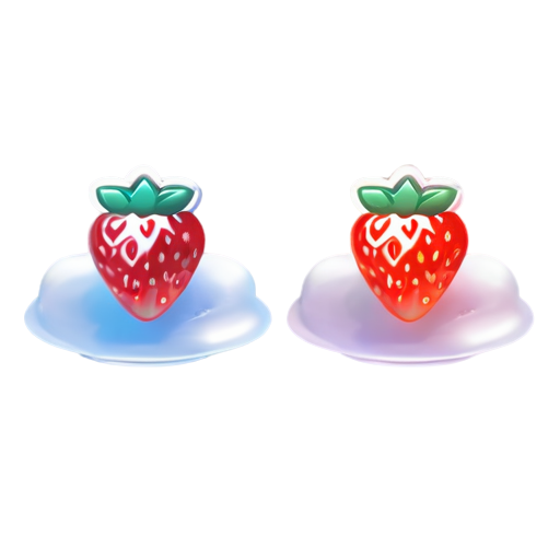 three berries strawberries, raspberries, blackberries - icon | sticker