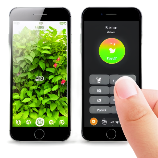 Remote garden control via smartphone - icon | sticker