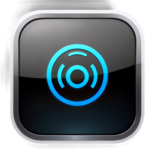 ios style, app icon, rounded corner, radio, - icon | sticker