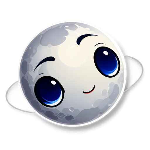 moon ball - icon | sticker