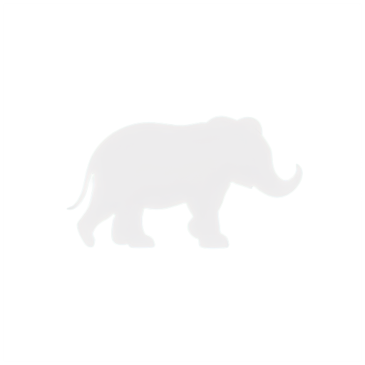 simple black icon for Age of Mammals, with another mammal white inside it - icon | sticker