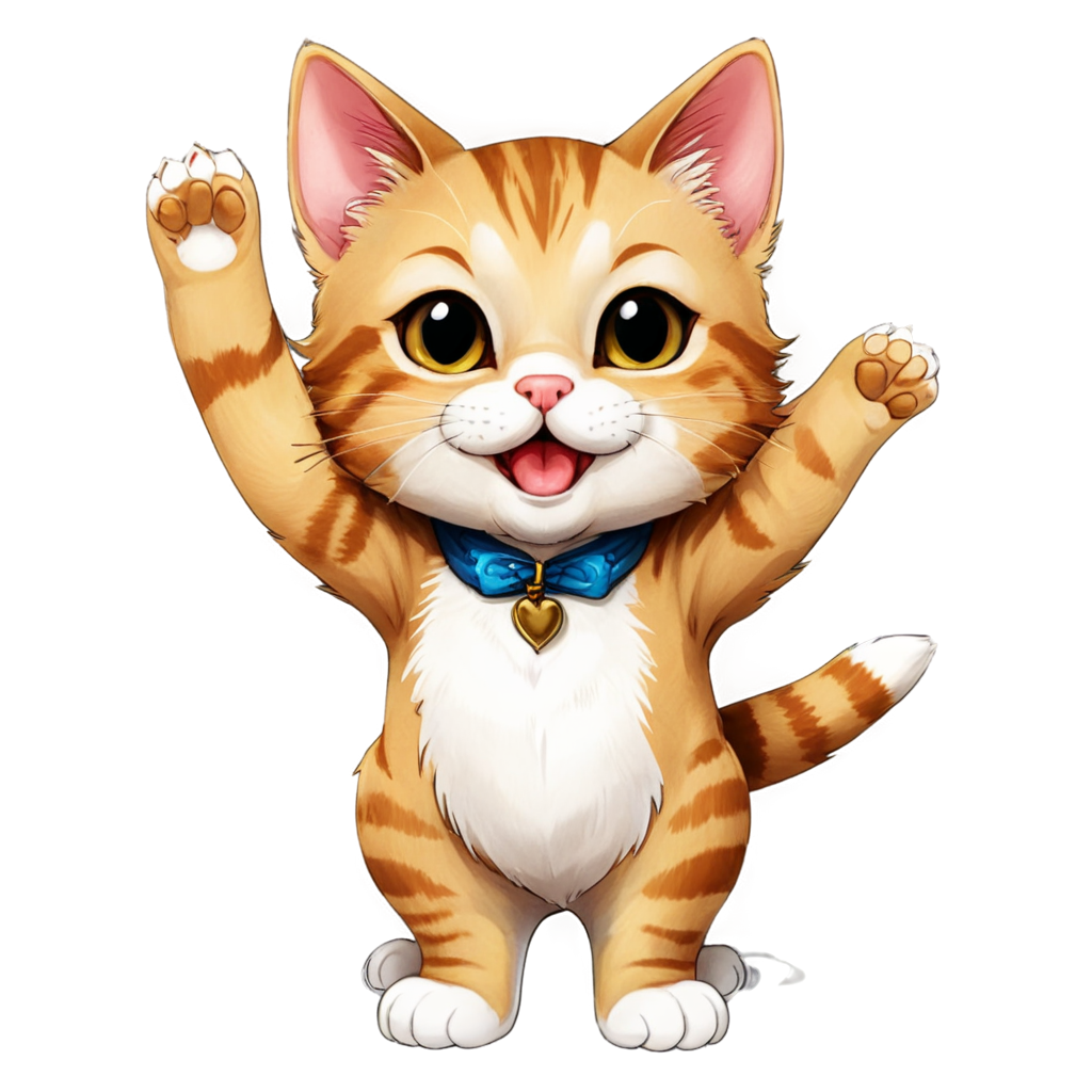 a smiling cat - icon | sticker