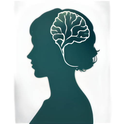 Create an avatar for a psychology blog aimed at a mixed audience (both men and women). The image should convey trust, professionalism, and warmth. Include a symbol of psychology, like a silhouette of a head with a neural network or a stylized brain, surrounded by calm, neutral colors (such as soft blues, greens, and grays). The background should be light, clean, and minimalist, so as not to distract from the main image. - icon | sticker