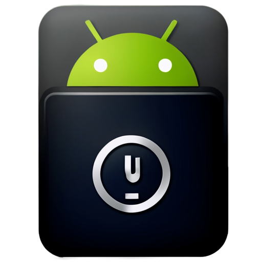 The icon should have a clean, modern style, without cartoonish elements. Include: Android icon - icon | sticker