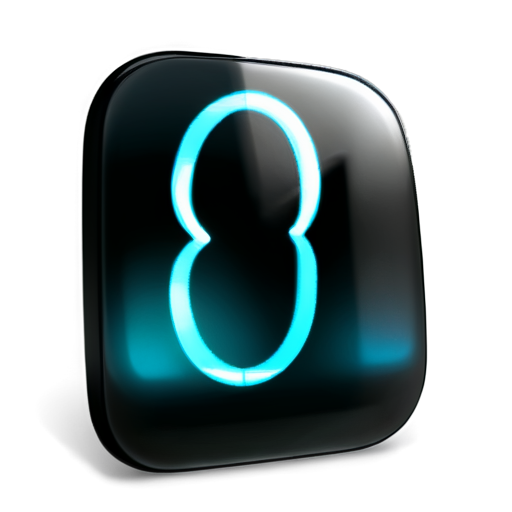 a tech backroud with a text that says"9 C" - icon | sticker