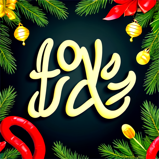 the inscription in gold letters "Love, health, prosperity!" against the background of a New Year tree and the symbol of the year - the snake - icon | sticker