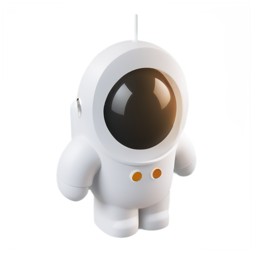 Lunar link, space themed crypto trading bot, astronaut - icon | sticker