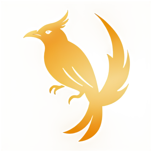 make an icon for a trading software with name of phoenix - icon | sticker