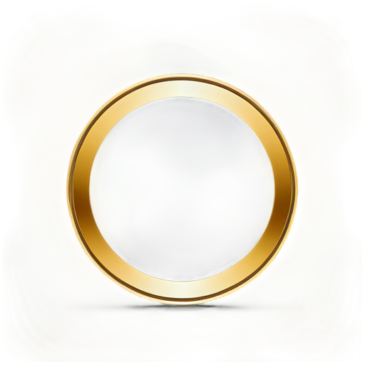 crossed out golden circle icon. only icon borders. inside golden line diagonally - icon | sticker