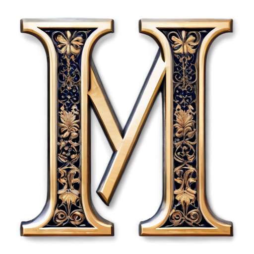 The Y and I letters are seamlessly intertwined, forming a single shape reminiscent of the decoration of antique books. The gothic-style font adds a touch of mystery and enigma to the logo, evoking associations with medieval castles and the secrets kept in ancient books. - icon | sticker