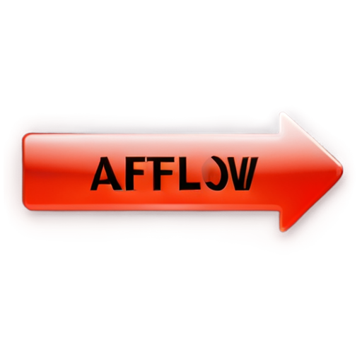 make an icon that says aft flow - icon | sticker