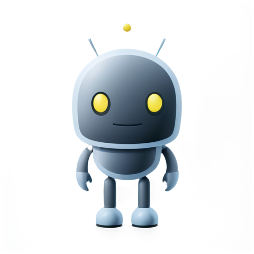 AI character, evil robot - icon | sticker