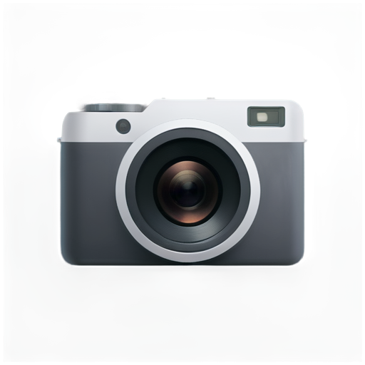 Camera with two lenses - icon | sticker