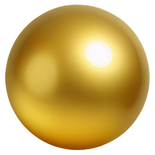 all shades of gold on a sphere without glare - icon | sticker