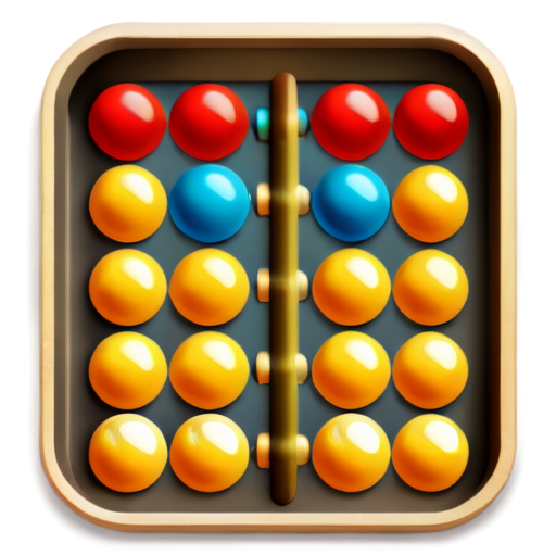 ios style, app icon, rounded corner, abacus - icon | sticker