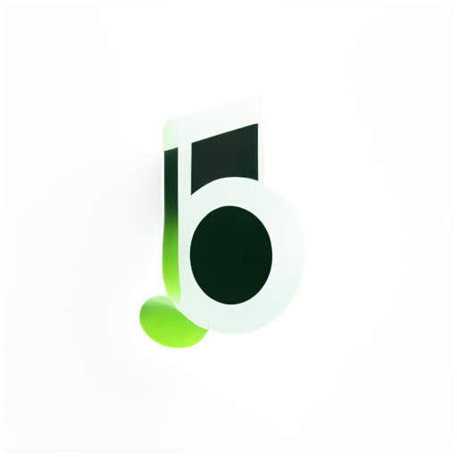 icon for A music app named KzMusic with an icon similar to the ones I sent. Aim to incorporate the letters 'KZ' into the design, using elements from both icons and black and green tones. - icon | sticker