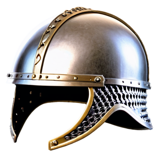 Medieval fantasy chainmail helmet - icon | sticker