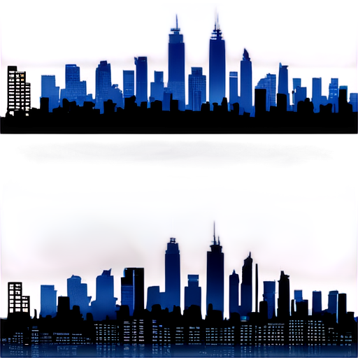 city skyline - icon | sticker