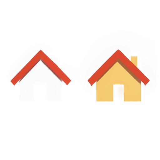 AI designed houses - icon | sticker