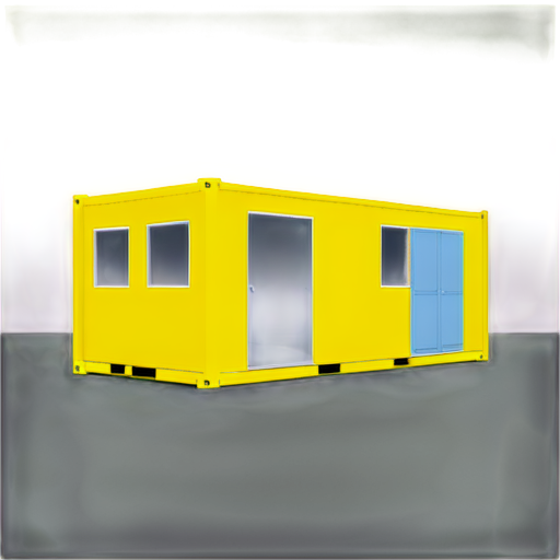 A clean, minimalistic four-quadrant design representing in yellow-white-blue colors, houses made of shipping containers,stylish, original, logo for the company. Each quadrant features its title with a simple, elegant icon: conteneur, a container with windows and a roof drawn in one line minimalistic, conteneur2, a silhouette of a container-house in which the name of the company conteneur is inscribed, conteneur3 an abstract image of a house from a container, conteneur a house from a container minimalistic in a 6-square The design uses soft, mutated colors and subtle gradients, with plenty of white space to maintain clarity and focus. Each quadrantis neatly divided, ensuring simplicity, balance, and visual harmony - icon | sticker