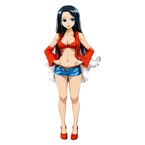 sexy boa hancock an anime character in one piece - icon | sticker