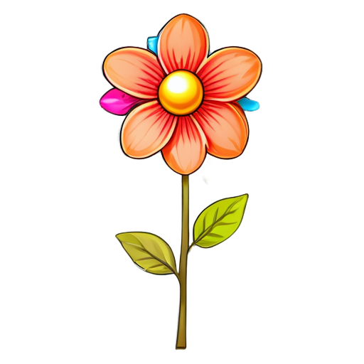 blossoming flower - icon | sticker