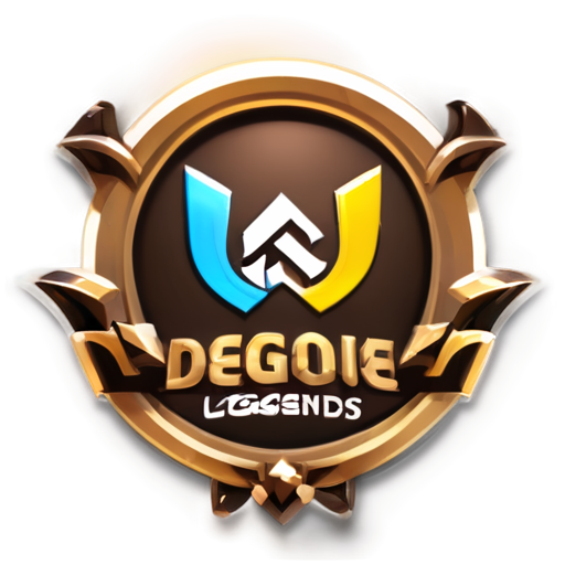 Logo for League of legends esports tournament. Bright colours with a chocolate theme. No text - icon | sticker