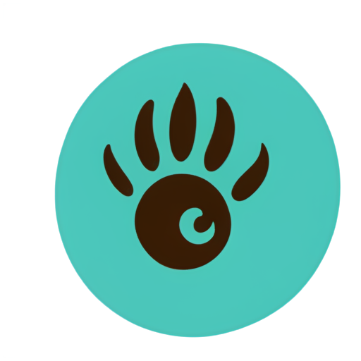 A simple round logo for a website about the slot game Aztec's Claw. - icon | sticker