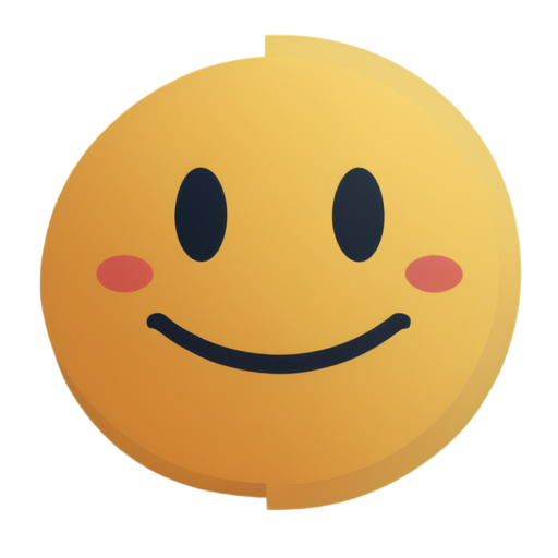 messenger dialogbox with happy smiling face - icon | sticker