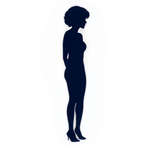 woman silhuette - icon | sticker