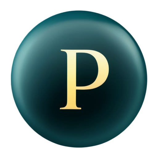 Create a simple and elegant favicon featuring the initials ‘RP’ for ‘Rawayat Pulse’ in a modern font. Use a background in a soft, luxurious color, such as a muted gold or dark teal. Ensure the design is minimal and clear, optimized for a small 32x32 pixel format to make the initials stand out. The favicon should convey a sense of sophistication and style that aligns with a jewelry or lifestyle brand. - icon | sticker