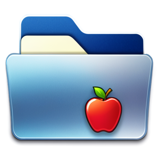 ios style, app icon, rounded corner, file manager - icon | sticker