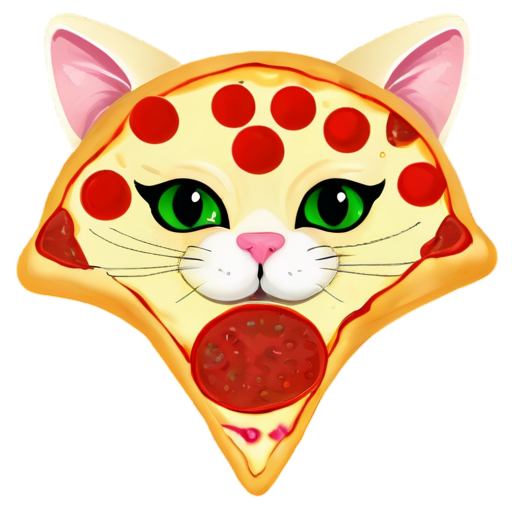 kitty pizza - icon | sticker