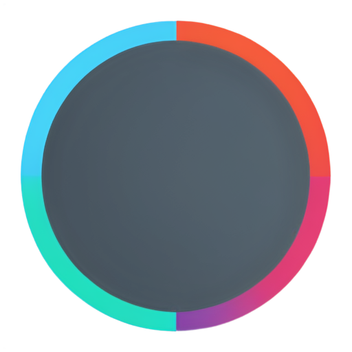 beautiful colorful circle todo-list - icon | sticker