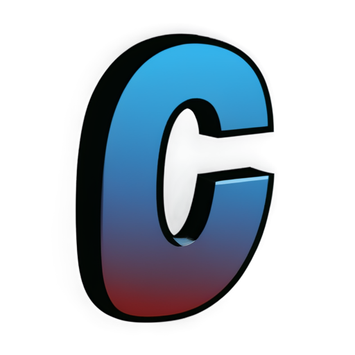 A comic book ， the letters L and C - icon | sticker