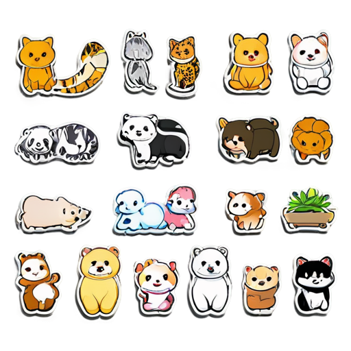 The way animals are gathered inside the house - icon | sticker