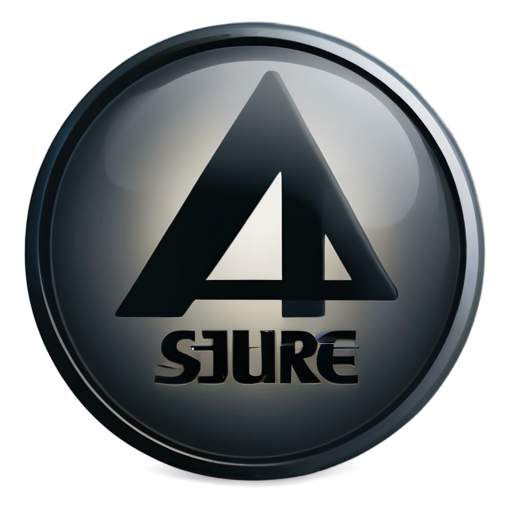 "4SURE" logo that represents reliability and confidence. Conveys a sense of practicality, aligning with the needs of customers seeking functional office products solutions - icon | sticker