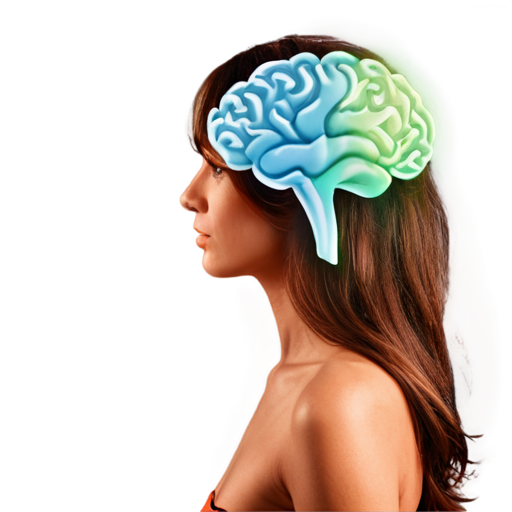 Create an avatar for a psychology blog aimed at a mixed audience (both men and women). The image should convey trust, professionalism, and warmth. Include a symbol of psychology, like a silhouette of a head with a neural network or a stylized brain, surrounded by calm, neutral colors (such as soft blues, greens, and grays). The background should be light, clean, and minimalist, so as not to distract from the main image. - icon | sticker