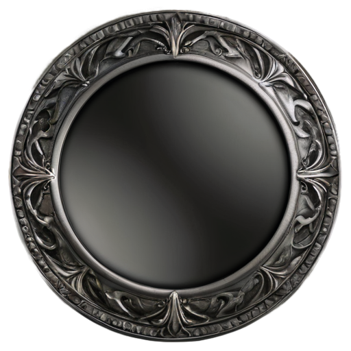 Medieval fantasy silver rim - icon | sticker