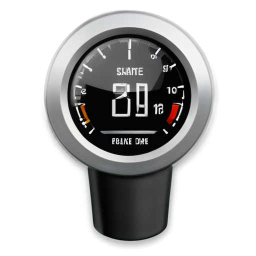 fuel display with empty white field on transparent background without letters - icon | sticker