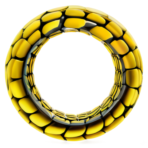 smart AI python ring a circle - icon | sticker