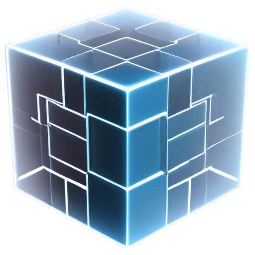 Four-dimensional hypercube - icon | sticker