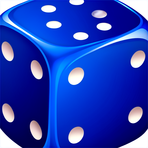 blue dice - icon | sticker