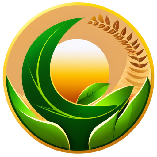 An icon for the BEO cryptocurrency, symbolizing a path and development. Imagine a winding trail leading to a sun or horizon, surrounded by leaves. The colors include brown and sandy tones for the path and green for the environment. The design elements convey movement and sustainability." - icon | sticker